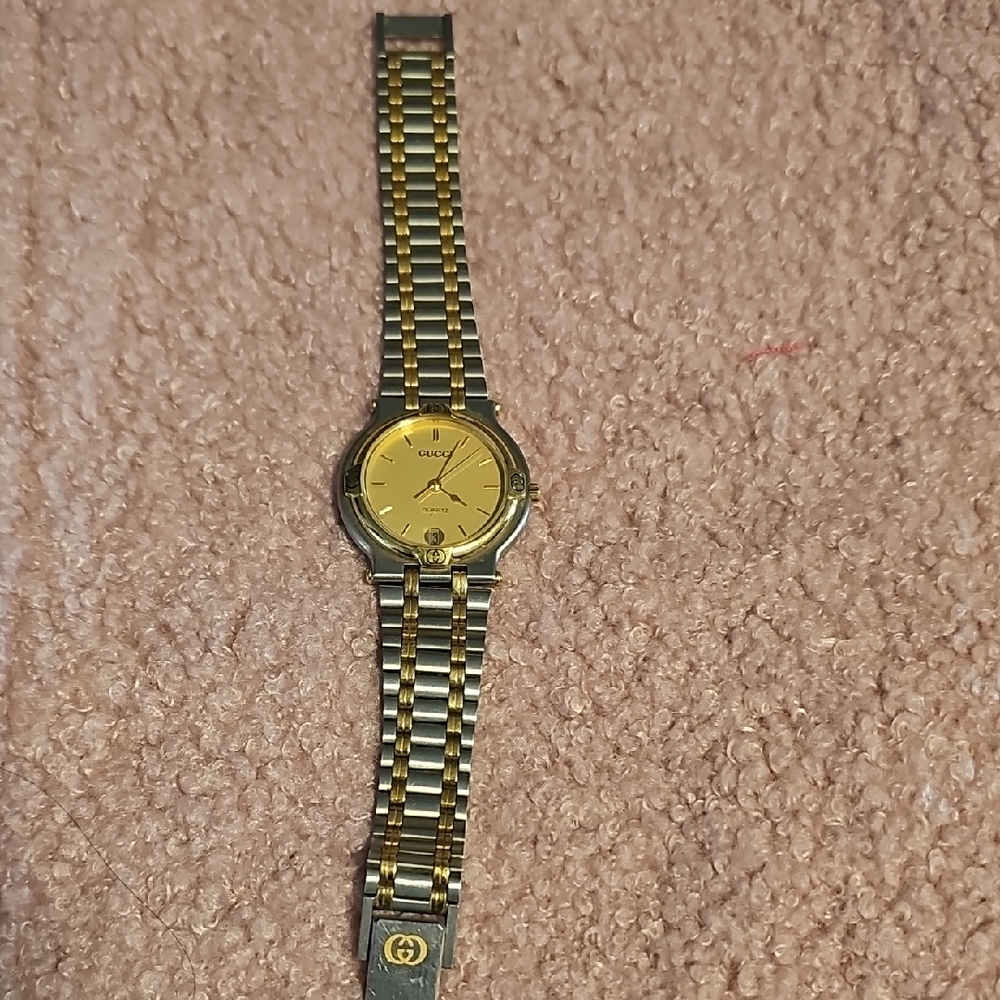 Gucci Two-Tone Gold and Silver Timepiece